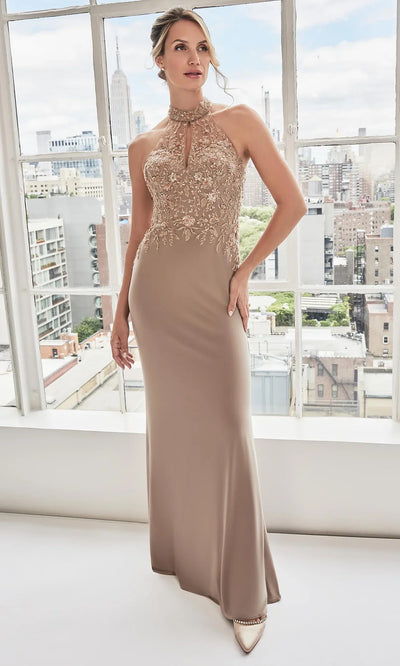 MGNY By Mori Lee 73109 - Keyhole Jersey Sheath Gown Mother of the Bride Dresses