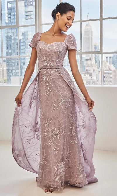MGNY By Mori Lee 73128 - Beaded Embroidered Overskirt Gown Mother of the Bride Dresses