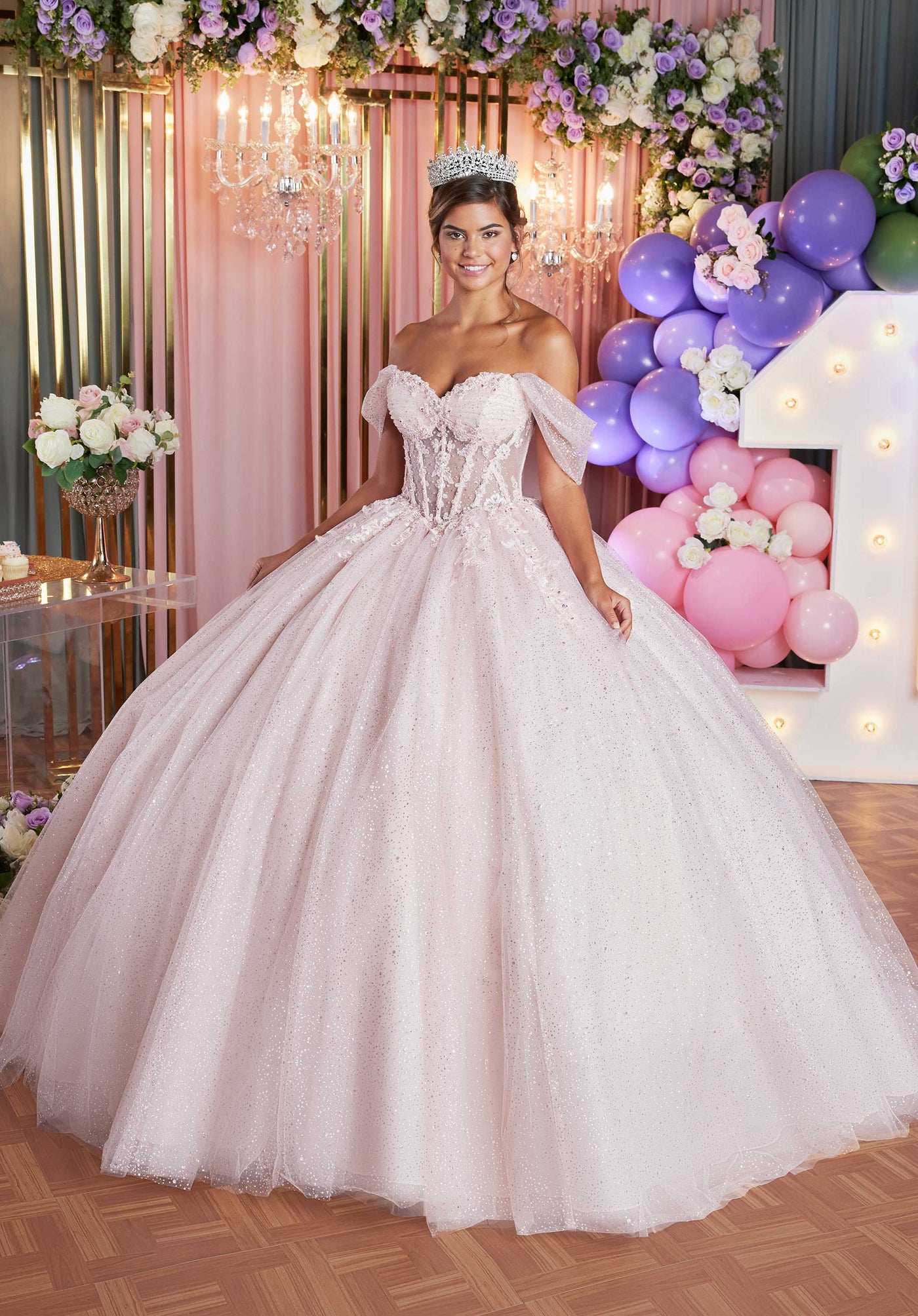 Vizcaya by Mori Lee 89502 - Lace Applique Corset Tulle Ballgown Quinceanera Dresses