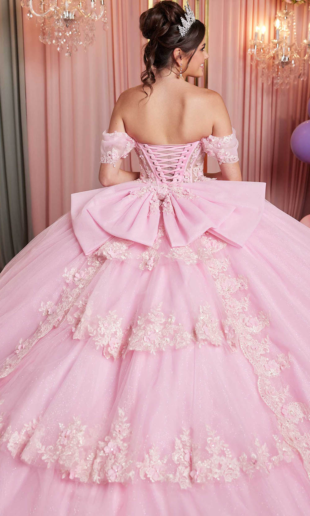 Vizcaya by Mori Lee 89509 - Tiered Back Sweetheart Quinceanera Gown Ball Gowns