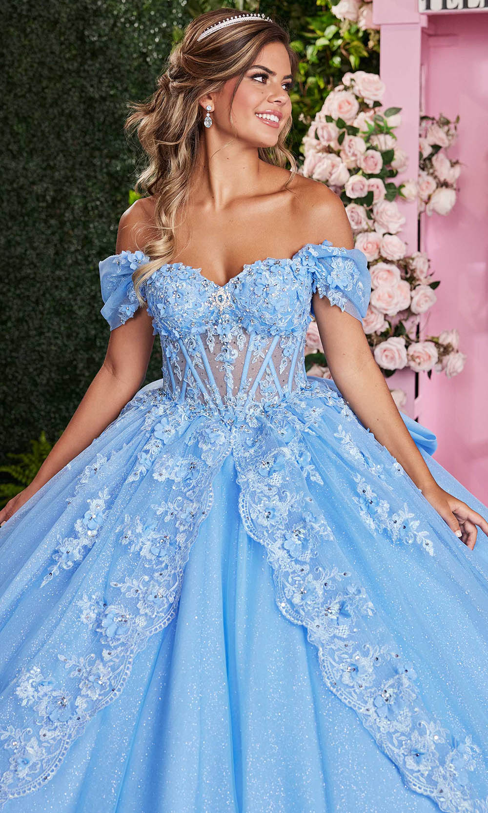 Vizcaya by Mori Lee 89509 - Tiered Back Sweetheart Quinceanera Gown Ball Gowns