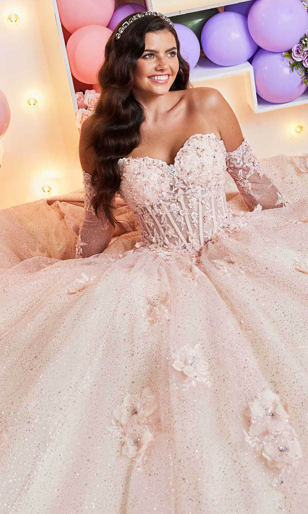 Vizcaya by Mori Lee 89512 - Strapless Embroidered Tulle Ballgown Ball Gowns