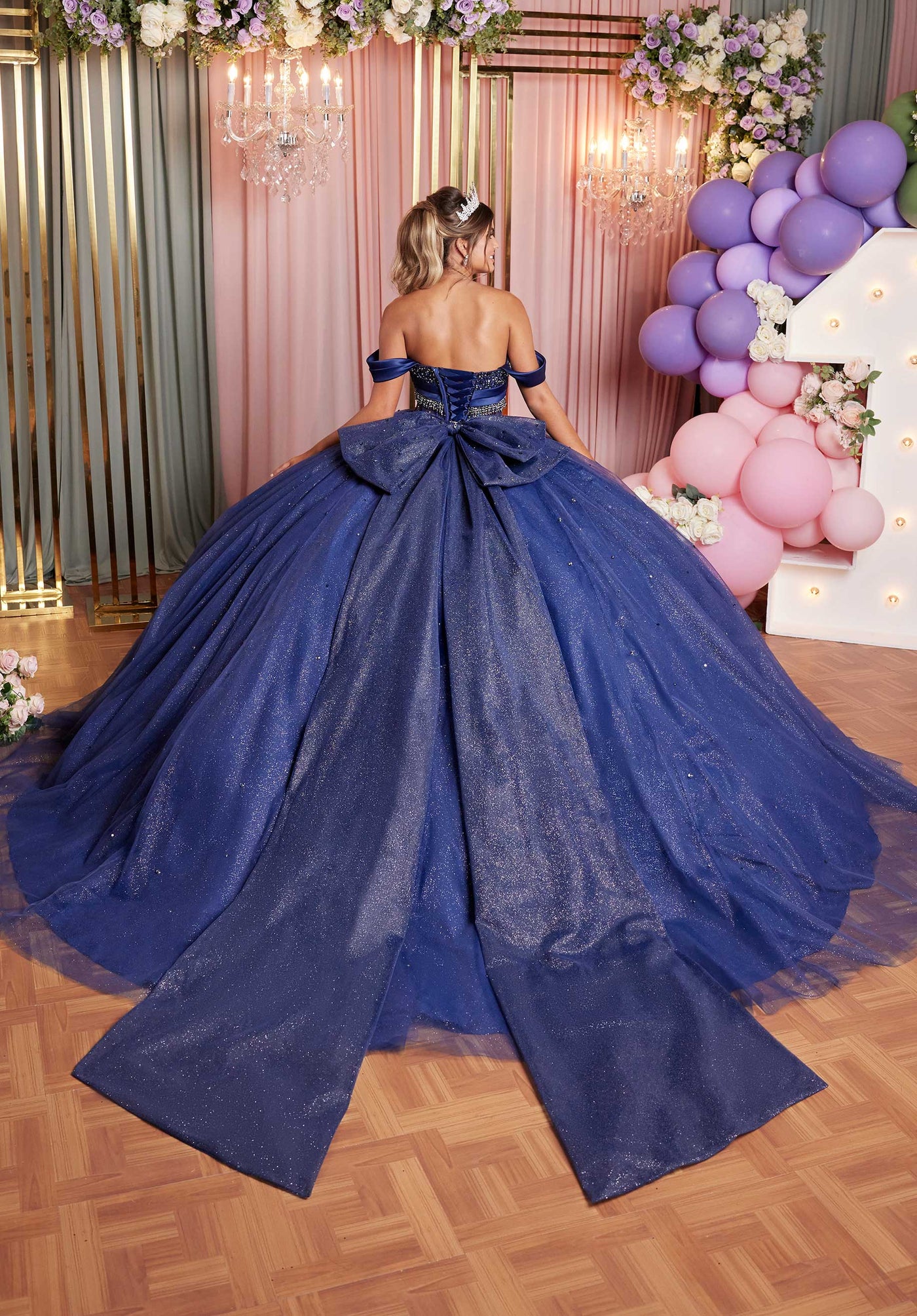 Vizcaya by Mori Lee 89515 - Satin Drape Sweetheart Quinceanera Gown Ball Gowns