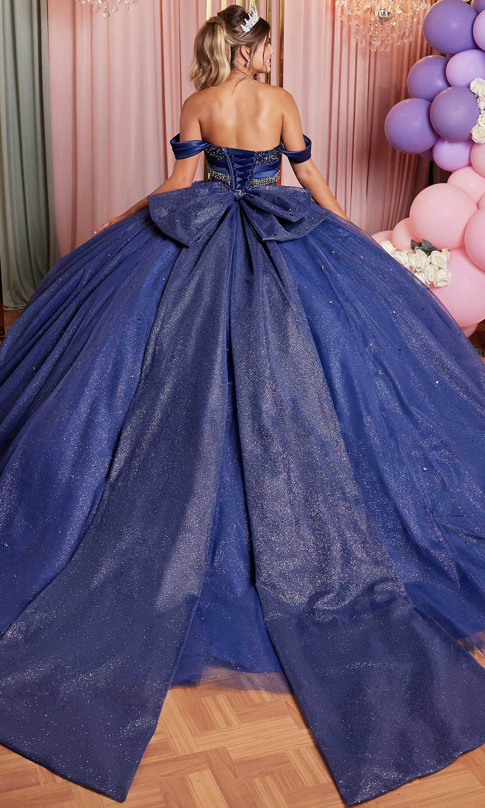 Vizcaya by Mori Lee 89515 - Satin Drape Sweetheart Quinceanera Gown Ball Gowns