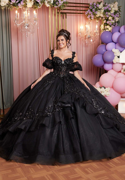 Vizcaya by Mori Lee 89516 - Embroidered Crystal Sweetheart Quince Gown Ball Gowns