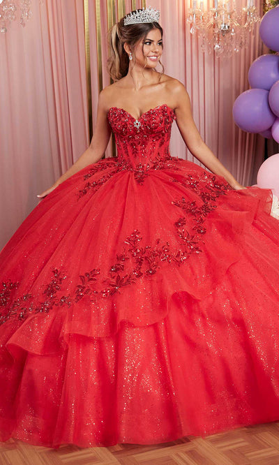 Vizcaya by Mori Lee 89516 - Embroidered Crystal Sweetheart Quince Gown Ball Gowns