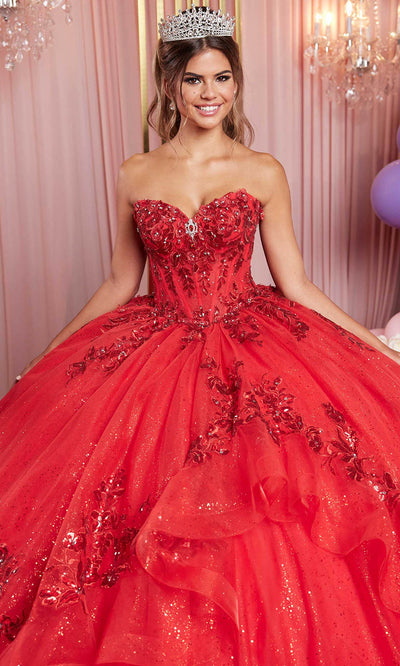 Vizcaya by Mori Lee 89516 - Embroidered Crystal Sweetheart Quince Gown Ball Gowns