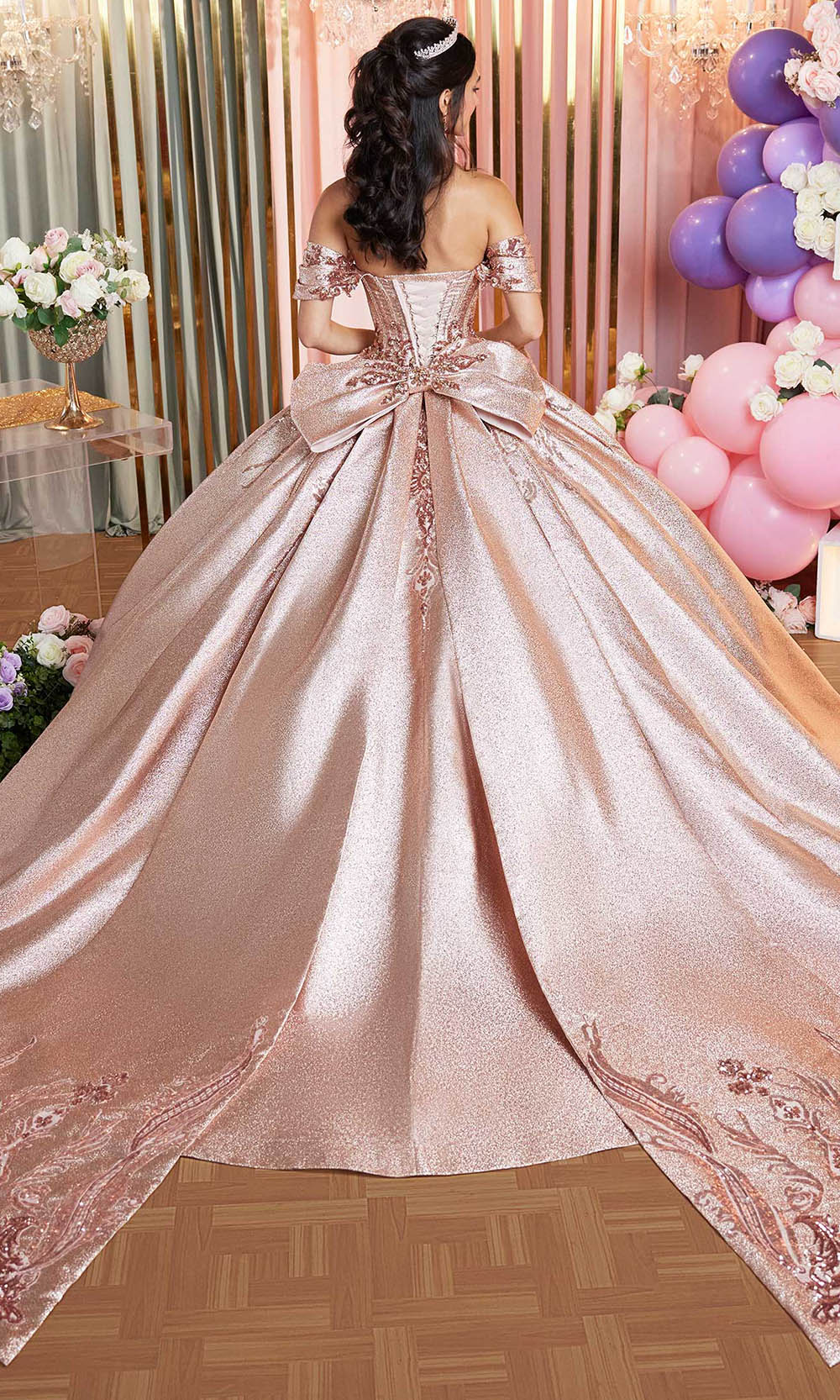 Vizcaya by Mori Lee 89519 - Pleated Skirt Sequin Embroidered Gown Ball Gowns