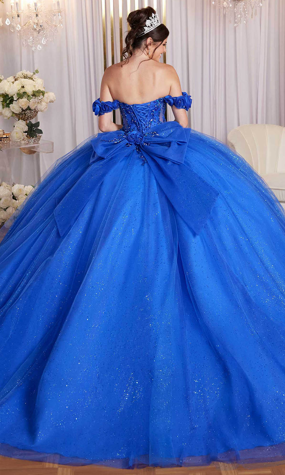 Vizcaya by Mori Lee 89523 - Floral Applique Corset Tulle Ballgown Ball Gowns