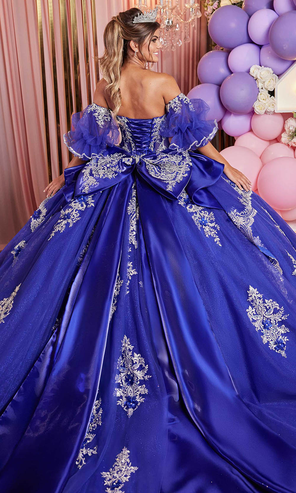 Vizcaya by Mori Lee 89526 - Puff Sleeve Embroidered Tulle Ballgown Ball Gowns