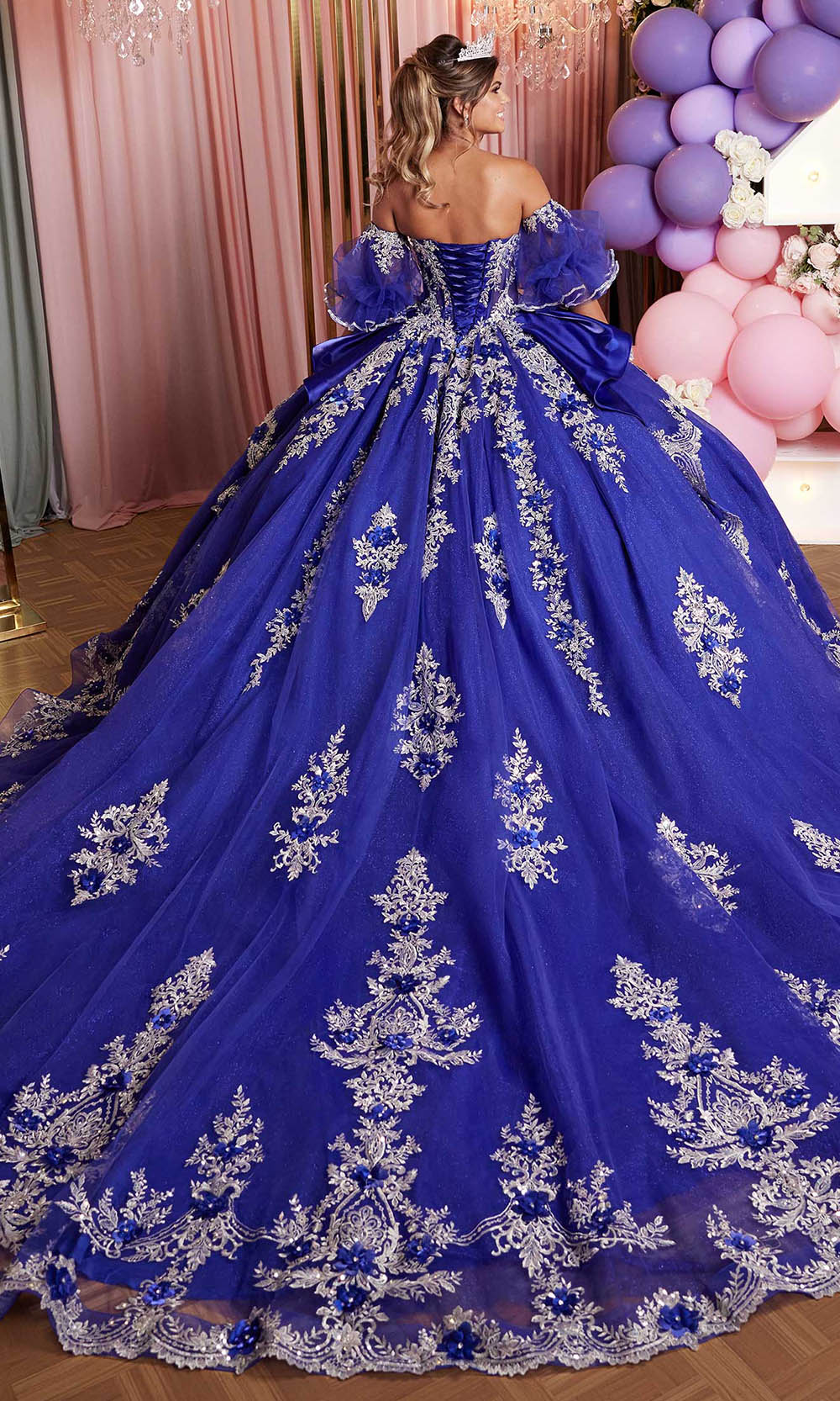 Vizcaya by Mori Lee 89526 - Puff Sleeve Embroidered Tulle Ballgown Ball Gowns