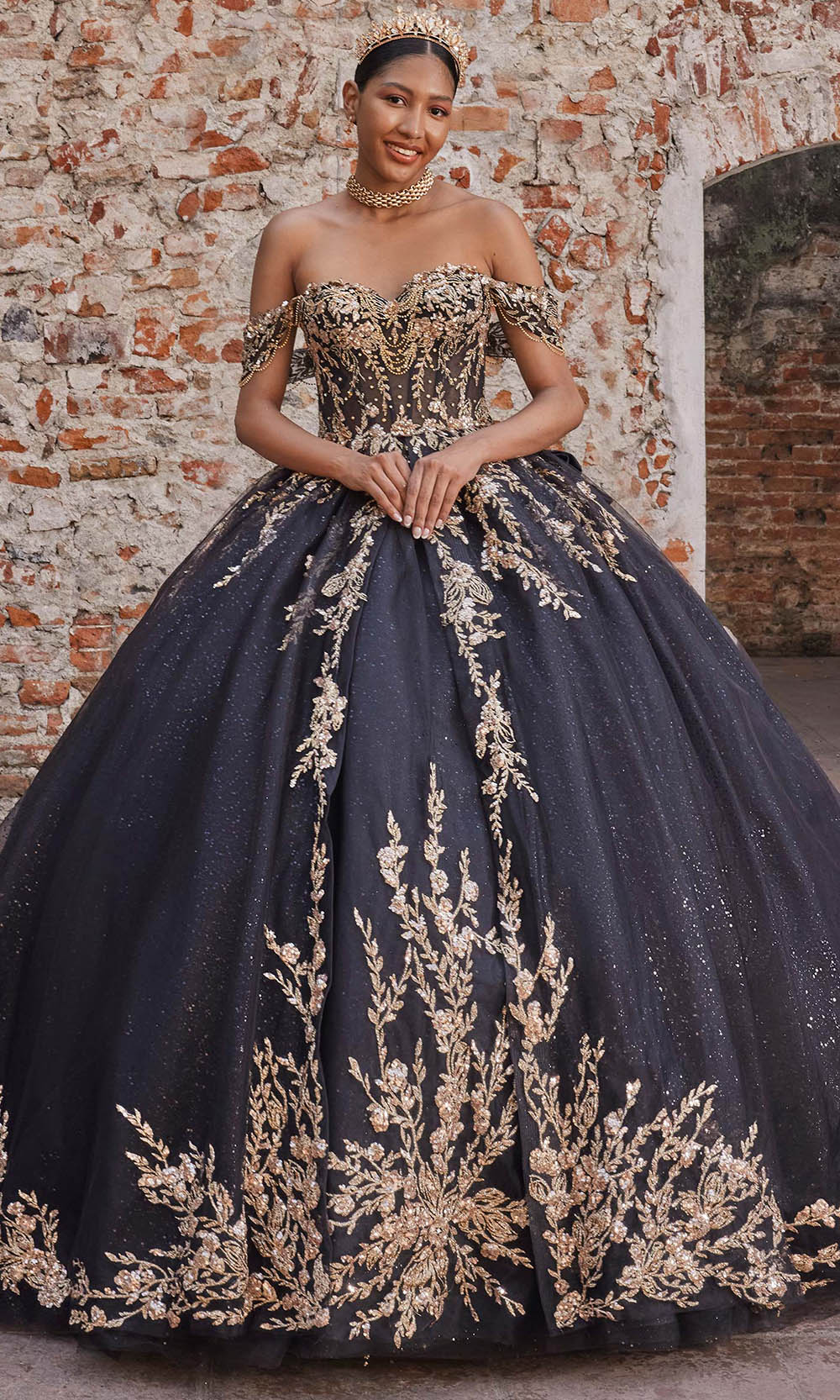 Vizcaya by Mori Lee 89534 - Double-Loop Applique Bow Strapless Gown Ball Gowns