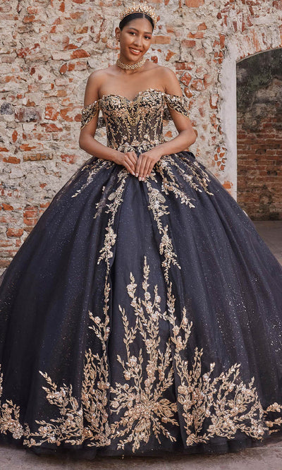 Vizcaya by Mori Lee 89534 - Double-Loop Applique Bow Strapless Gown Ball Gowns