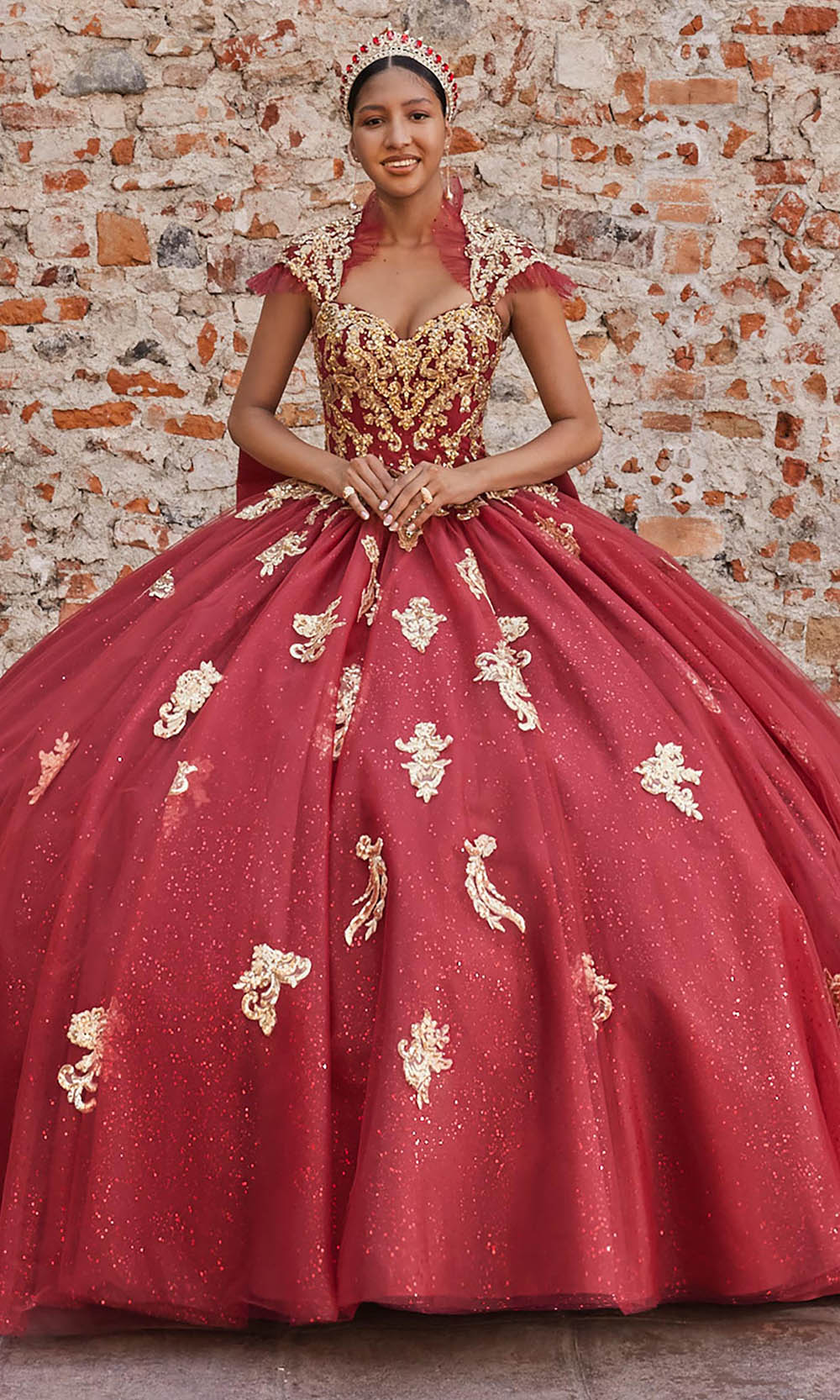 Vizcaya by Mori Lee 89533 - Cap Sleeve Beaded Applique Ballgown Ball Gowns