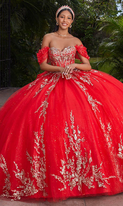 Vizcaya by Mori Lee 89534 - Double-Loop Applique Bow Strapless Gown Ball Gowns