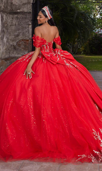 Vizcaya by Mori Lee 89534 - Double-Loop Applique Bow Strapless Gown Ball Gowns