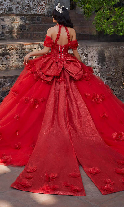 Vizcaya by Mori Lee 89538 - Corset Bodice Floral Quinceanera Gown Ball Gowns