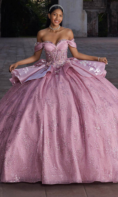 Vizcaya by Mori Lee 89539 - Sweetheart Peplum Quinceanera Gown Ball Gowns