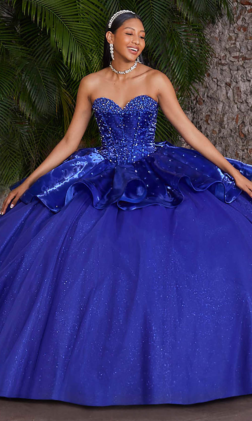 Vizcaya by Mori Lee 89540 - Crystal Beaded Strapless Ballgown Ball Gowns