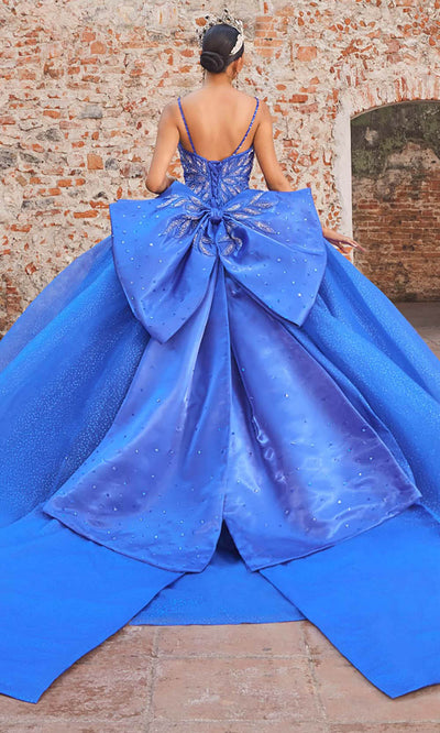 Vizcaya by Mori Lee 89541 - Plunging Neckline Oversized Bow Ballgown Ball Gowns