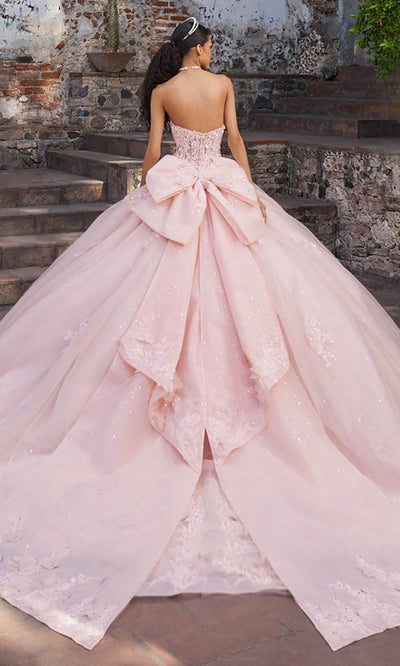 Vizcaya by Mori Lee 89542 - Puff Sleeve Floral Applique Ballgown Ball Gowns