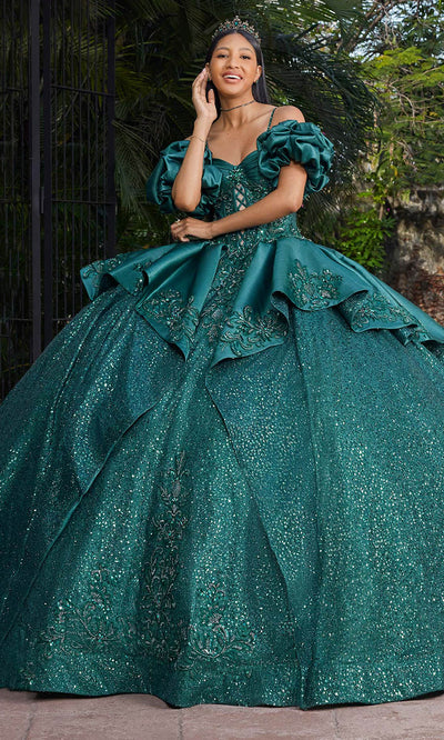 Vizcaya by Mori Lee 89543 - Spaghetti Strap Overskirt Ballgown Ball Gowns