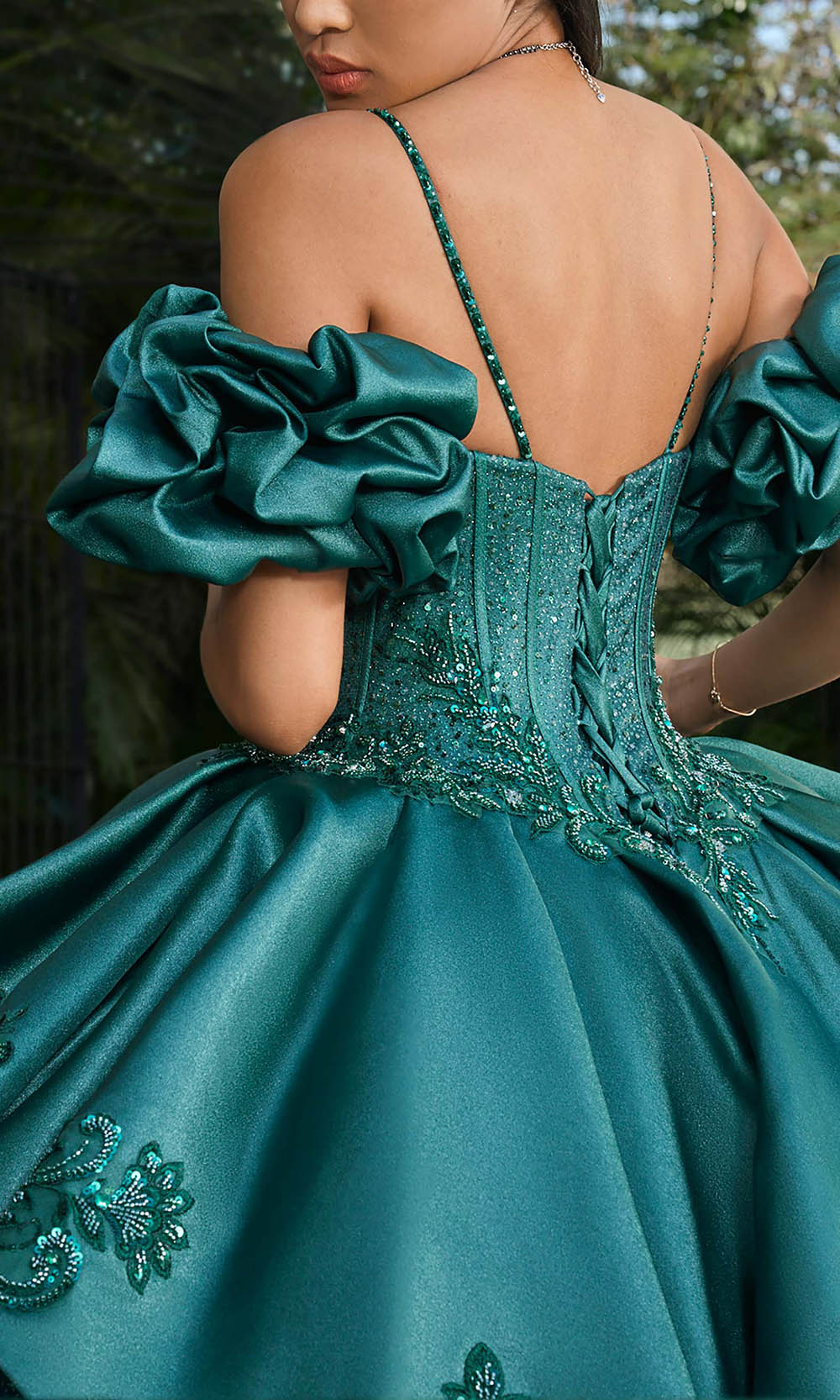 Vizcaya by Mori Lee 89543 - Spaghetti Strap Overskirt Ballgown Ball Gowns