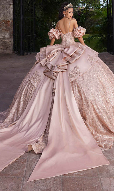 Vizcaya by Mori Lee 89543 - Spaghetti Strap Overskirt Ballgown Ball Gowns