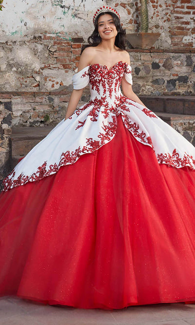 Vizcaya by Mori Lee 89544 - Sweetheart Embellished Glitter Tulle Gown Ball Gowns