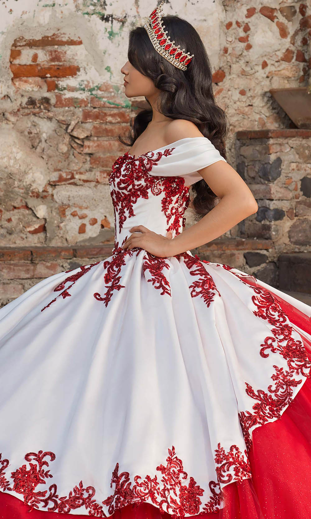 Vizcaya by Mori Lee 89544 - Sweetheart Embellished Glitter Tulle Gown Ball Gowns