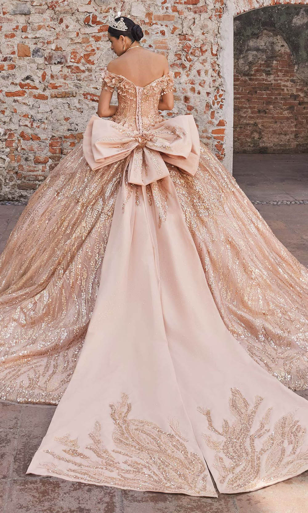 Vizcaya by Mori Lee 89547 - Off Shoulder Fringe Accent Ballgown Quinceanera Dresses