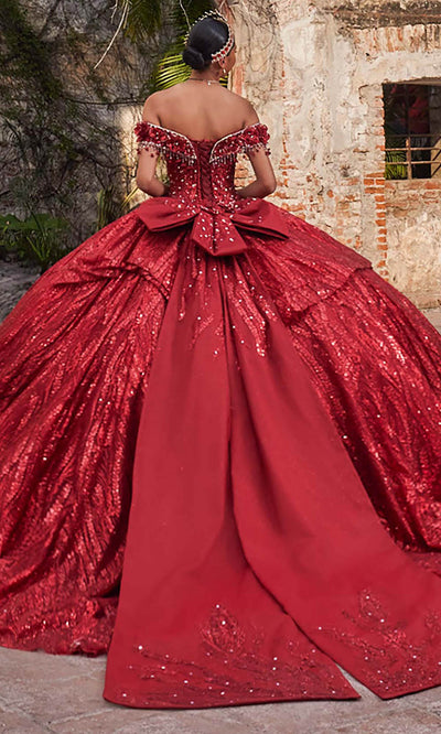 Vizcaya by Mori Lee 89547 - Off Shoulder Fringe Accent Ballgown Quinceanera Dresses