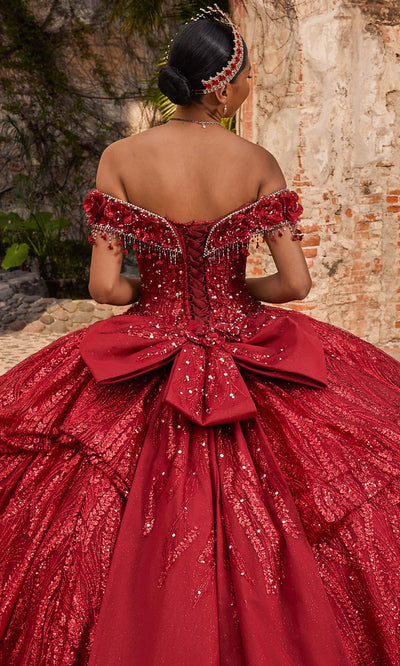 Vizcaya by Mori Lee 89547 - Off Shoulder Fringe Accent Ballgown Quinceanera Dresses