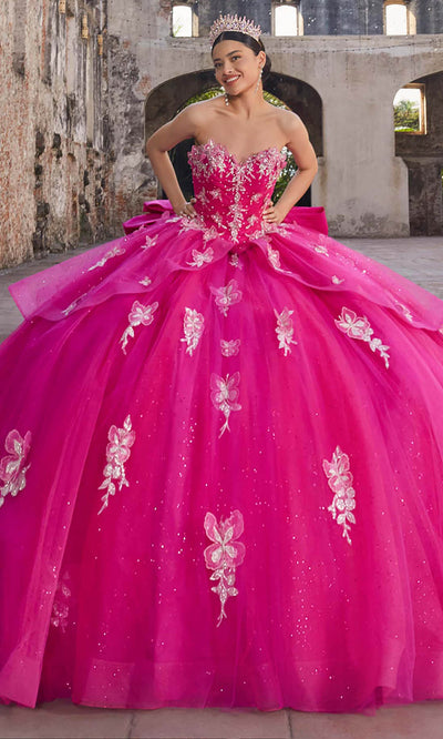 Vizcaya by Mori Lee 89548 - Long Puff Sleeve Applique Ballgown Quinceanera Dresses