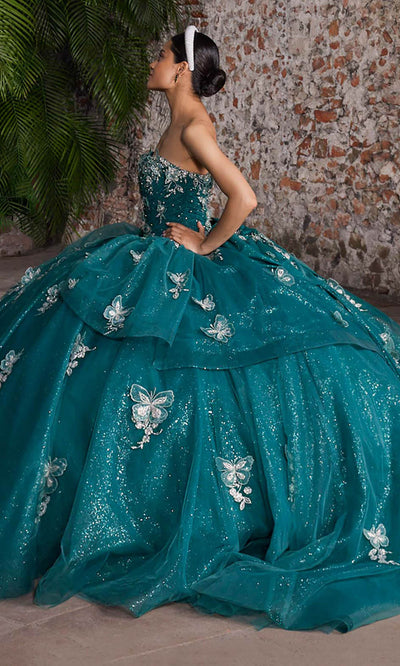 Vizcaya by Mori Lee 89548 - Long Puff Sleeve Applique Ballgown Quinceanera Dresses