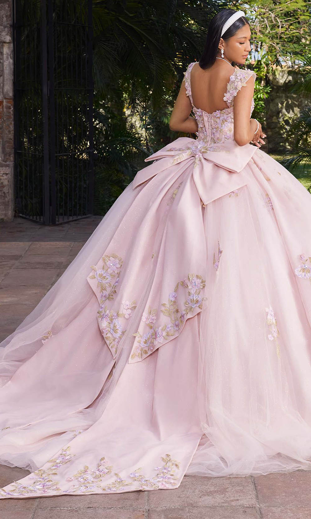 Vizcaya by Mori Lee 89550 - Sweetheart Bow Back Tulle Ballgown Quinceanera Dresses