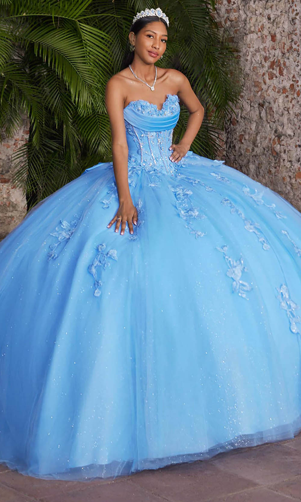 Vizcaya by Mori Lee 89551 - Sweetheart Tulle Ballgown with Embroidery Quinceanera Dresses