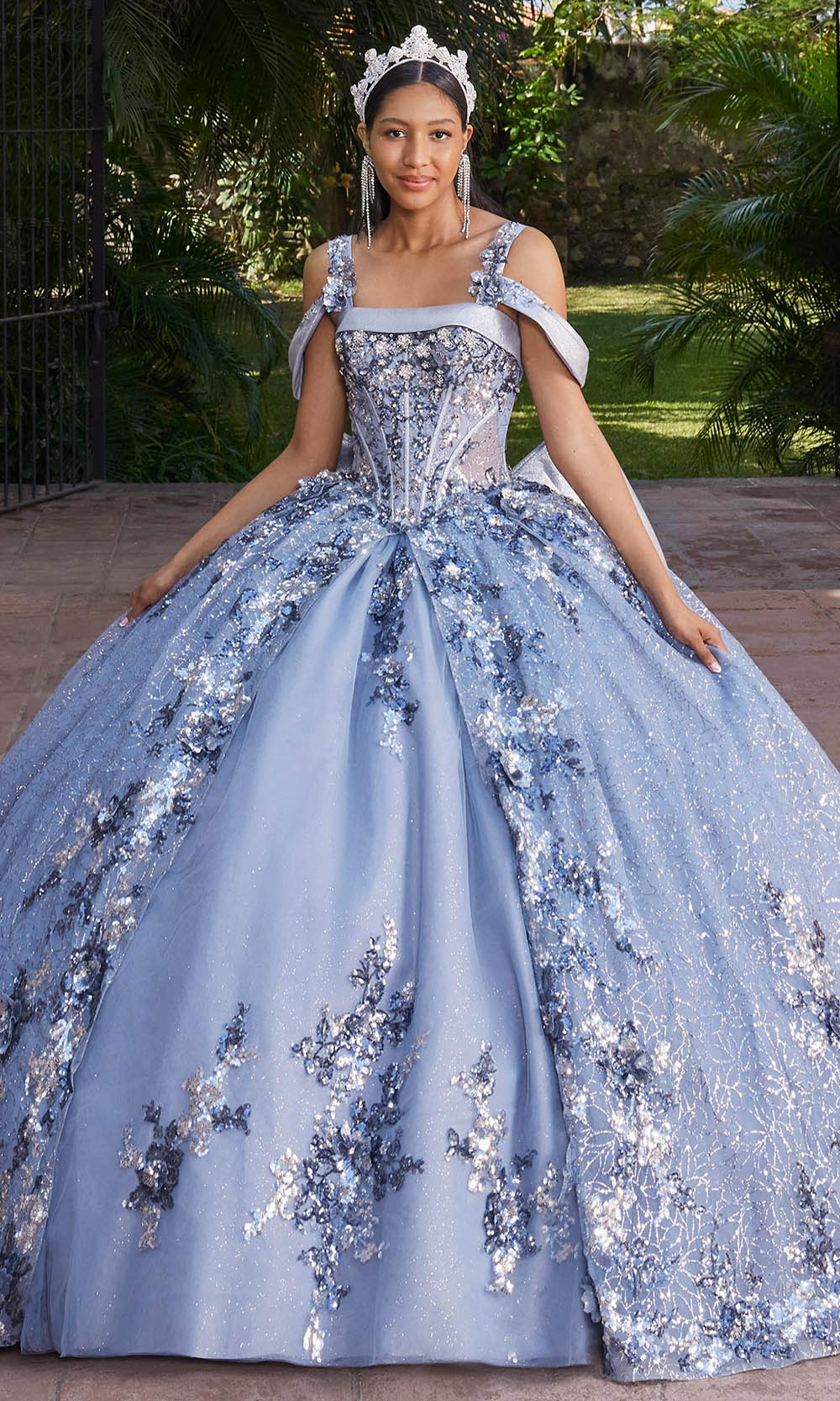 Vizcaya by Mori Lee 89552 - Corset Bodice Sequin Quinceanera Gown Ball Gowns