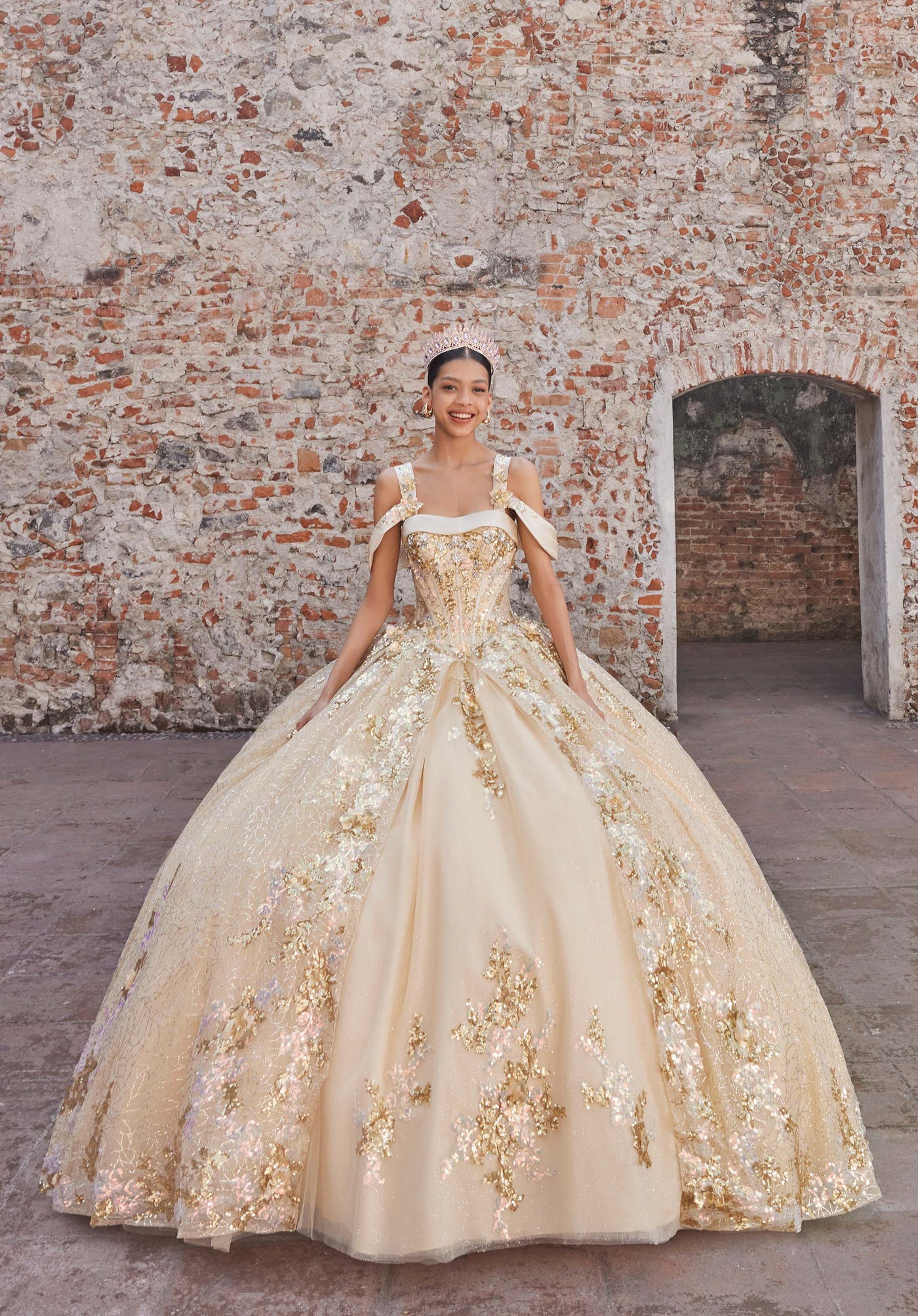 Vizcaya by Mori Lee 89552 - Corset Bodice Sequin Quinceanera Gown Ball Gowns