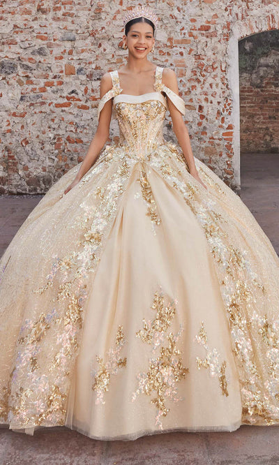 Vizcaya by Mori Lee 89552 - Corset Bodice Sequin Quinceanera Gown Ball Gowns