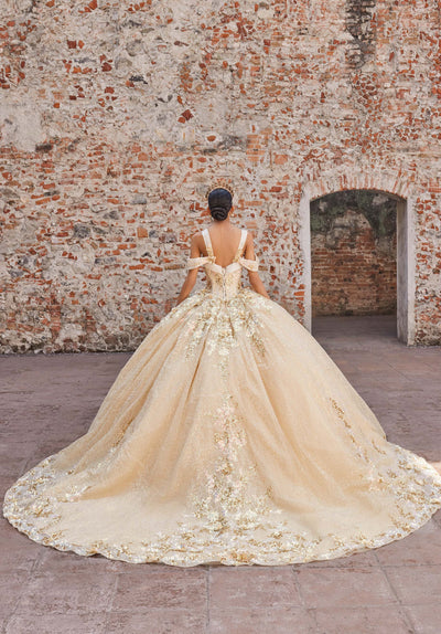 Vizcaya by Mori Lee 89552 - Corset Bodice Sequin Quinceanera Gown Ball Gowns