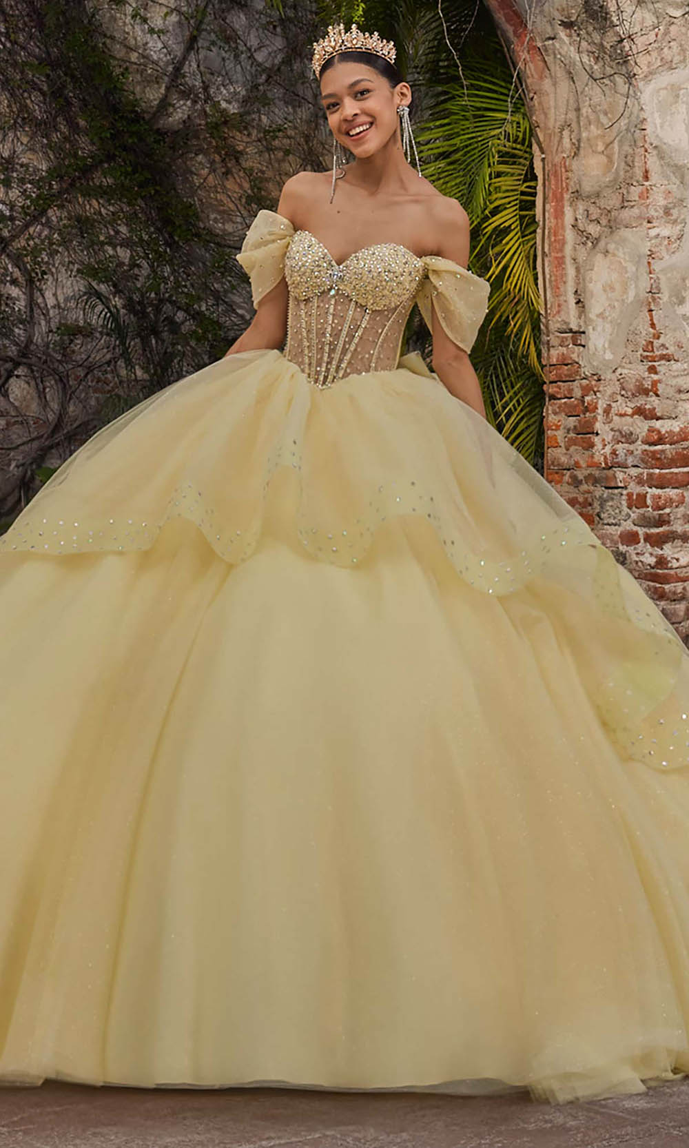 Vizcaya by Mori Lee 89554 - Peplum Overlay Sweetheart Ballgown Ball Gowns
