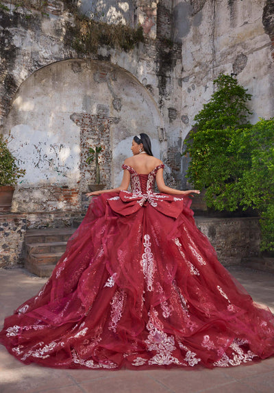 Vizcaya by Mori Lee 89556 - Off Shoulder Ballgown with Ruffle Skirt Ball Gowns