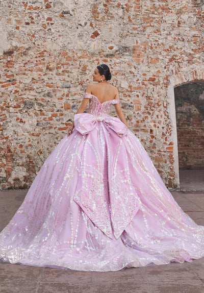 Vizcaya by Mori Lee 89557 - Sheer Corset Off Shoulder Quince Gown Ball Gowns