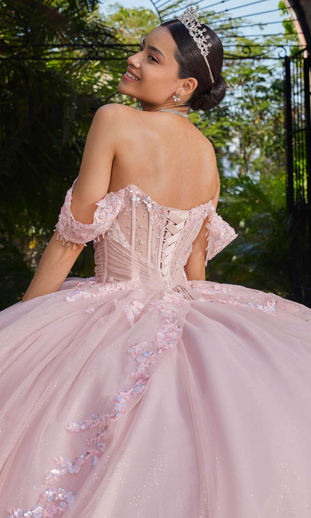 Vizcaya by Mori Lee 89561 - Oversized Bow Sweetheart Glitter Ballgown Ball Gowns