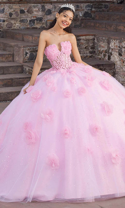 Vizcaya by Mori Lee 89562 - Sheer Midriff Halter Floral Ballgown Ball Gowns