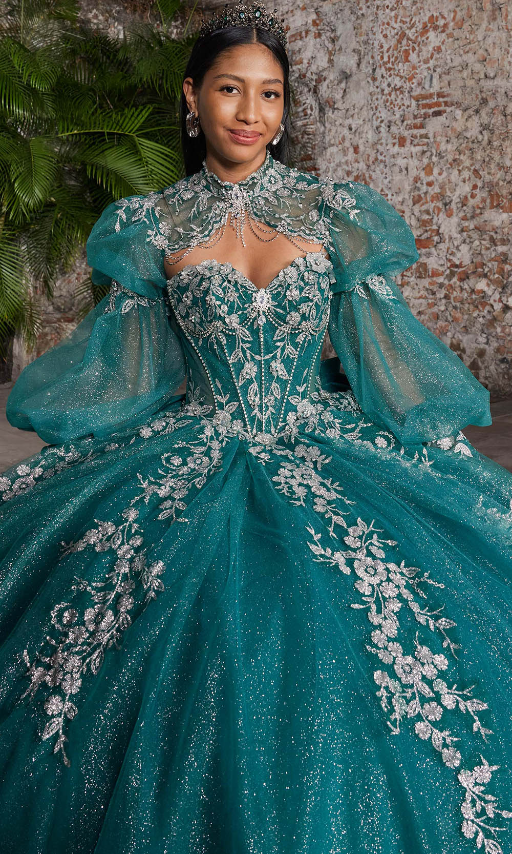 Vizcaya by Mori Lee 89563 - Sweetheart Basque Waist Ballgown with Bow Ball Gowns