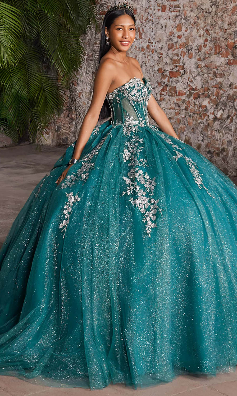 Vizcaya by Mori Lee 89563 - Sweetheart Basque Waist Ballgown with Bow Ball Gowns