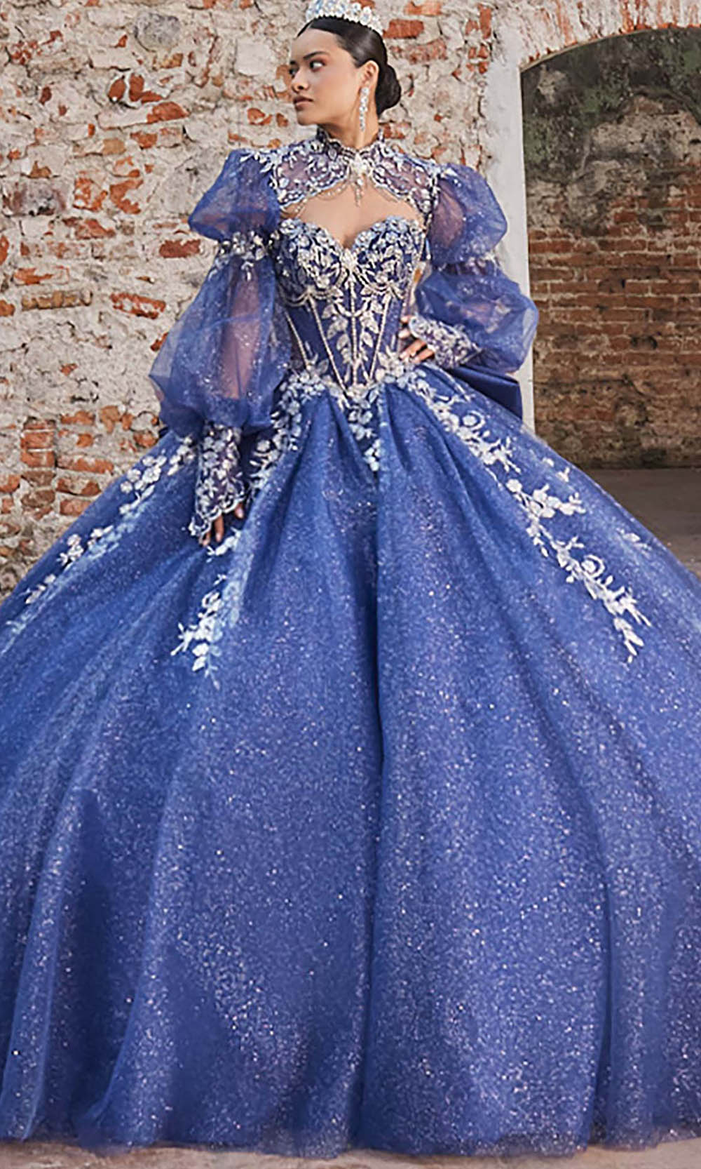 Vizcaya by Mori Lee 89563 - Sweetheart Basque Waist Ballgown with Bow Ball Gowns