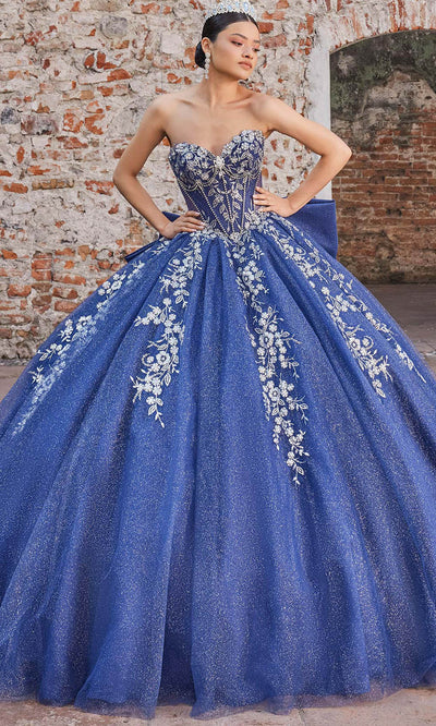Vizcaya by Mori Lee 89563 - Sweetheart Basque Waist Ballgown with Bow Ball Gowns